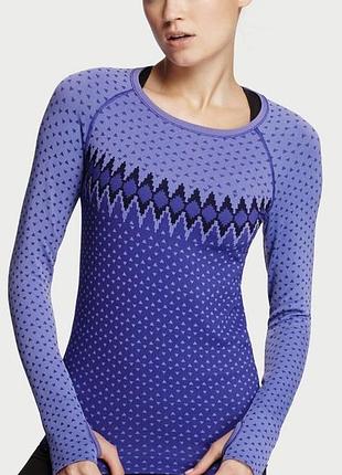 Спортивний безшовний лонгслив victoria's secret vsx sport (розмір s/p oysho nike