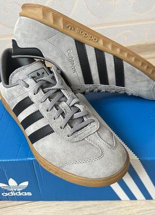Кросівки чоловічі adidas originals hamburg сірі 44 розмір
