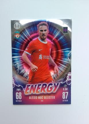 Клолекционная карточка mac allister olps match attax 23 24