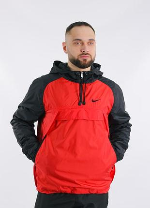 Анорак мужской "house" nike черно-красный