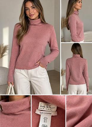 Светр жіночий nicole miller new york кашеміровий гольф рожевий s