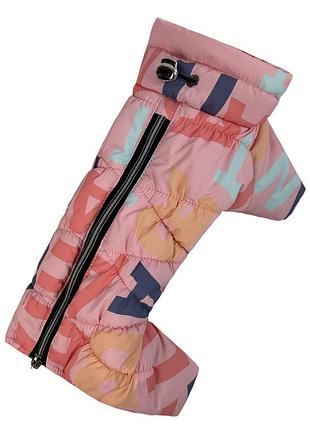 Зимний комбинезон comfort буквы розовые r-53
