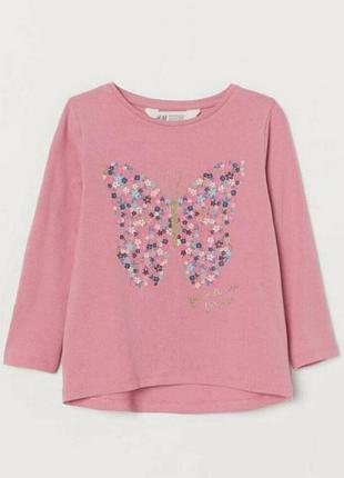 Реглан на дівчинку 3-4 роки (р.98/104) бренду h&m