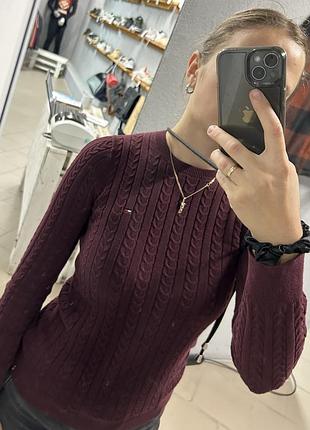 Кофта светр лонгслив tommy hilfiger m cable knit