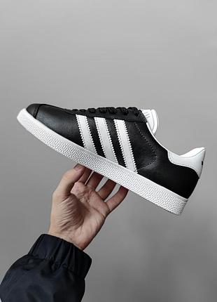 Adidas gazelle black/white 8