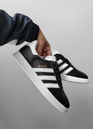 Adidas gazelle black/white 4