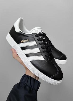 Adidas gazelle black/white 3