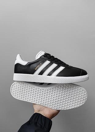 Adidas gazelle black/white