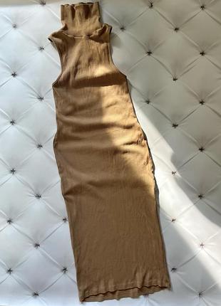 Бежева сукня zara 3