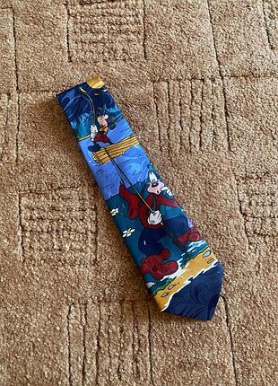 Краватка галстук вінтажний колекційний рідкісний з міккі і гуффі disney