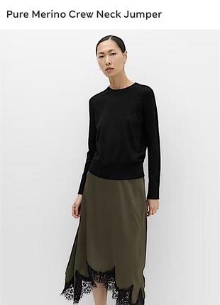 Жіночий вовняний джемпер  бренду marks & spencer з тонкої мериносової вовни (extra fine merino wool)