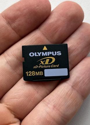 Ретро флеш карта флешка olympus xd 128мб xd-picture card