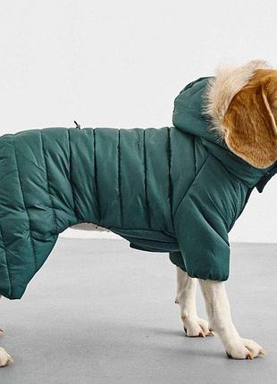 Комбінезон знімний капюшон смарагдовий a-89