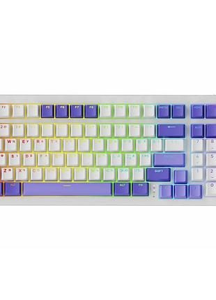 Бездротова клавіатура proove gaming slicker special edition (ukraine layout) white/purple