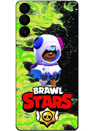 Чехол силиконовый бампер для samsung a27 с героем бравл леон хэллоуинский brawl