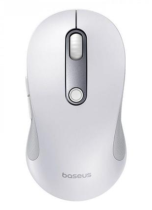 Бездротова комп'ютерна миша baseus f02 ergonomic wireless mouse (without battery) white