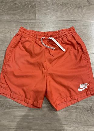Яскраві коралові/помаранчеві шорти nike (оригінал, розмір s)