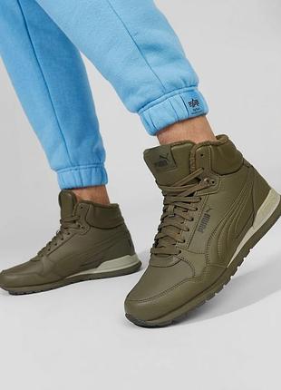 Puma 42,5 оригинал! высокие зимние демисезонные кроссовки сникерсы сникеры ботинки мужские