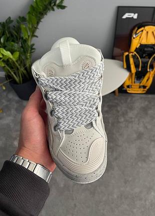 Lanvin curb sneakers grey 5
