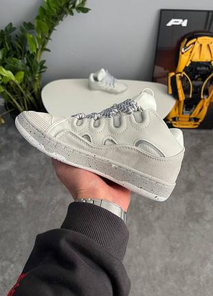 Lanvin curb sneakers grey 7
