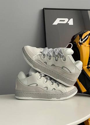 Lanvin curb sneakers grey 4