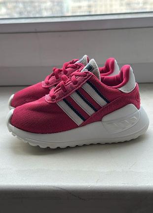 Кросівки для дівчаток adidas la trainer lite рожеві, довжина устілки 12,5 см