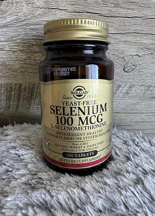 Біологічно активні речовини solgar selenium 100 мг 100 mg селен