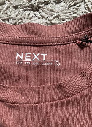 Лонгслив женский кораллового цвета next 3