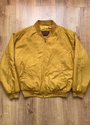 Вінтажний бомбер st michael marks & spencer microfibre bomber куртка l-xl