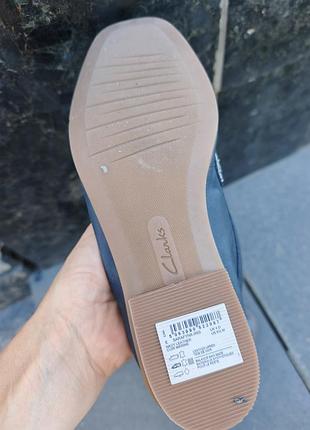 Лофери жіночі clarks сині 5