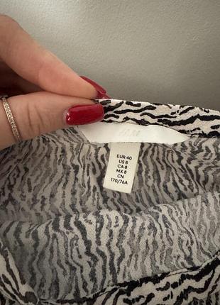 Міді спідниця жіноча h&m з анімалістичним принтом, розмір eur 40