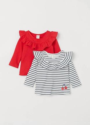 Регланы (2 шт) на девочку 1.5 - 2 года бренда h&amp;m