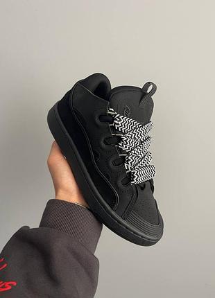 Lanvin curb sneakers black 5