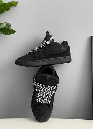 Lanvin curb sneakers black 4