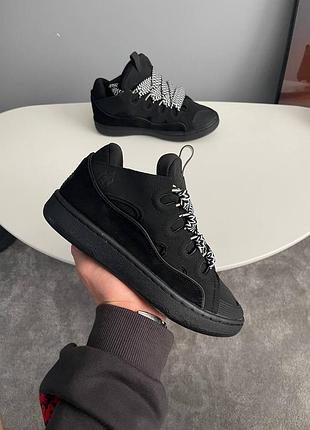 Lanvin curb sneakers black