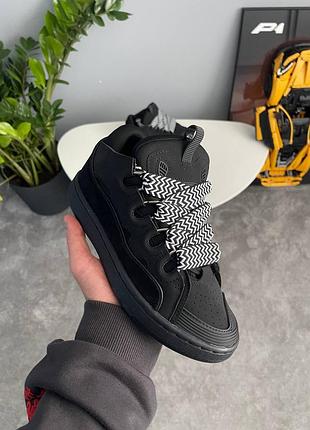 Lanvin curb sneakers black 3
