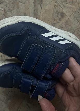 Кросівки для дітей adidas сині на липучках