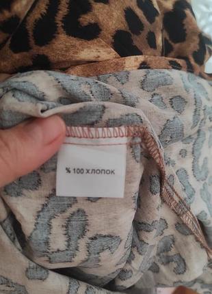 Довга сукня жіноча леопардовий принт 10