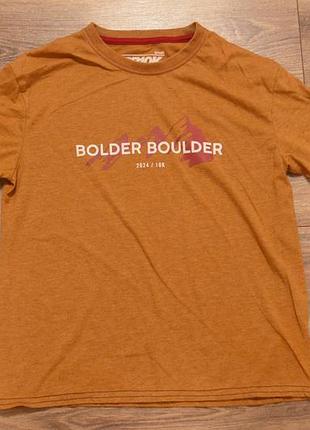 Bolder boulder женская треккинговая футболка / s размер