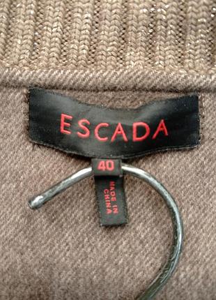 Бомбер женский escada кашемир 40 = 44 it = m/l 4