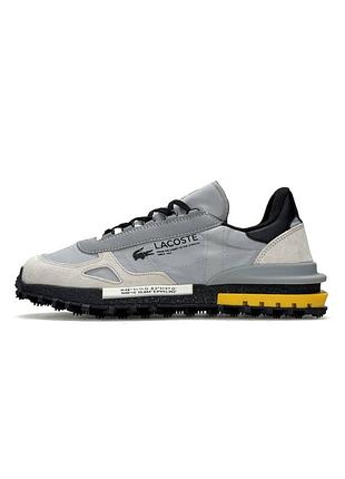 👟 кросівки     lacoste elite active pale grey black    / наложка bs👟