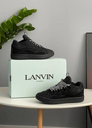 Lanvin curb sneakers black 2