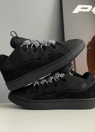 Lanvin curb sneakers black