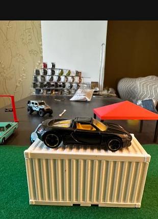 Hot wheels porsche carrera gt, чорна модель авто