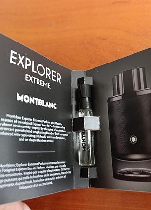 Парфюм explorer extreme montblanc, пробник 2мл, оригинал 2