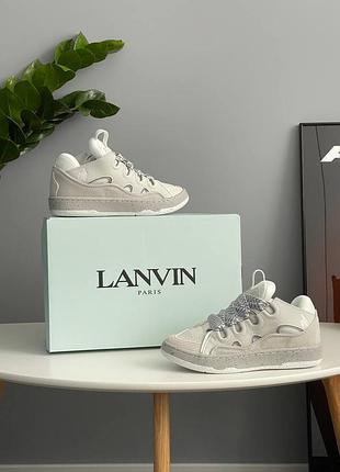 Lanvin curb sneakers grey 7