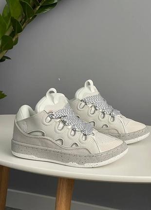 Lanvin curb sneakers grey 4