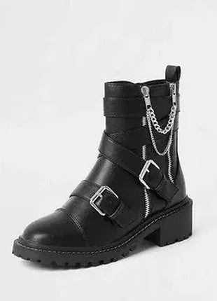 Ботинки кожаные р 38 river island новые
