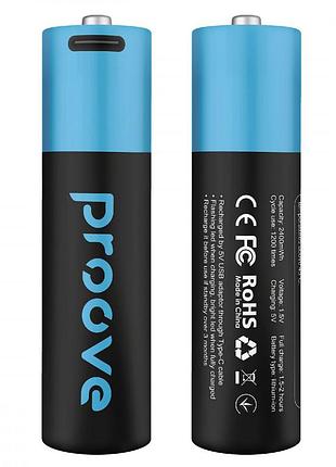 Акумуляторні батарейки proove compact energy aa 2 pcs black