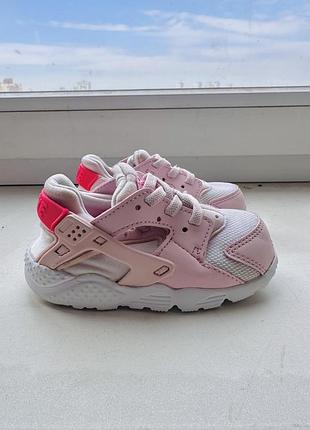 Кросівки для дівчаток nike huarache рожеві, довжина устілки 13 см